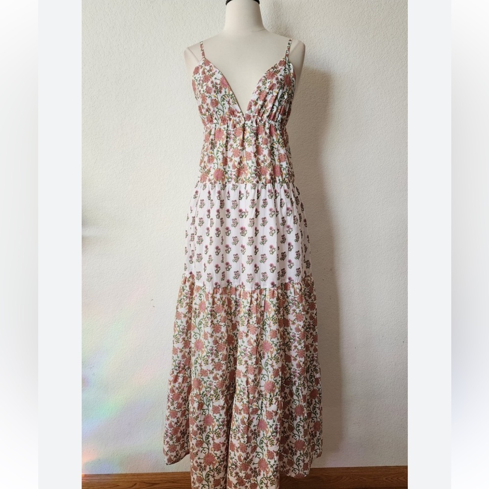 New Floral Maxi Dress With Adjustable Straps. Size S